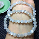 8mm Round Crystal Moonstone Natural Stone Stretched Beaded Bracelet for Female