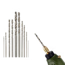 10Pcs HSS High Speed White Steel Twist Drill Bit Set For Rotary Tool Hot