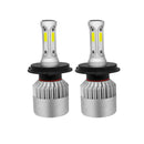 1 Pair H4 LED 72W 6500K 8000LM S4 Car Headlight Hi/Lo Beam Bulbs Waterproof A