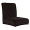 4 Pieces Velvet Short Dining Chair with Low Back Seat Cover Bar