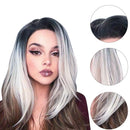 Ombre Wig Party With 3 Tones Synthetic Halloween Straight Heat Resistant Fiber