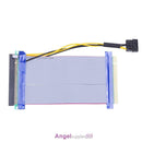 6X to 16X Power PCI-E Riser Extension Cable PCI Express Riser Card Adapter