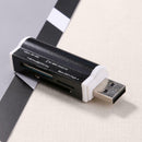 USB2.0 4 in 1 Multi Memory Card Reader for SD/SDHC/Mini SD/MMC/TF (Black)