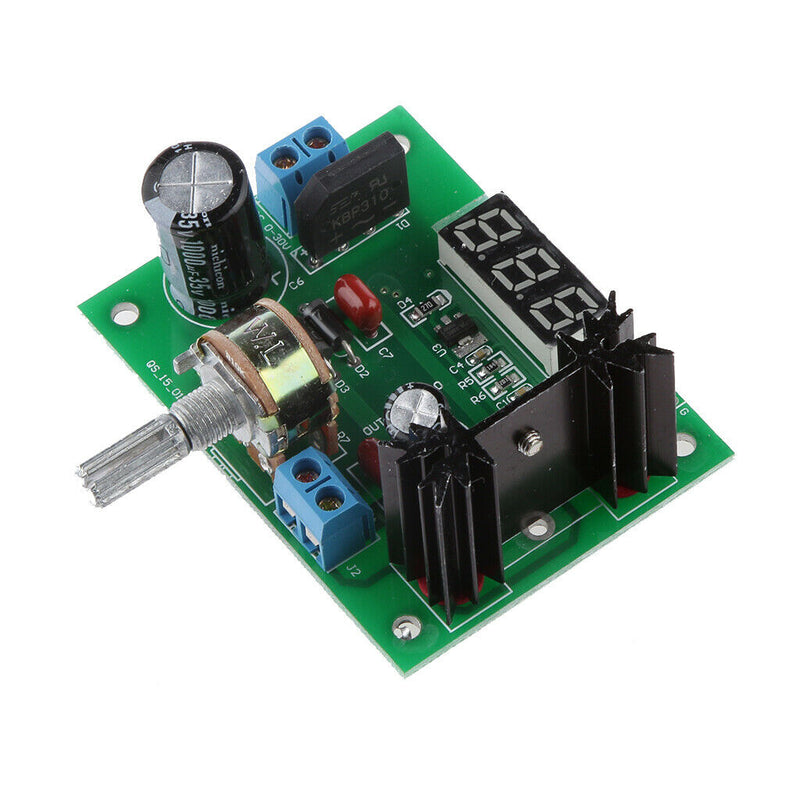 LM317 Adjustable AC/ DC Regulated Power Supply Module Board Kit 1.25-28V