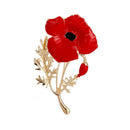 Elegant Women Flower Shape Alloy Breastpin Mother's Day Brooch Jewelry Gift