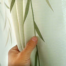Butterfly Printed Cotton and Linen Living Room Bedroom Curtain (Green)