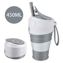 350ml Collapsible Silicone Travel Coffee Tea Mug Outdoor Camping Folding Cup NEW