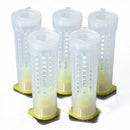 5 Beekeeping Rearing Cup kit Queen Bee Hair Roller Cages Beekeepers Equip