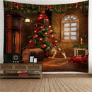 Xmas Art Wall Hanging Tapestry Christmas Decor Backdrop Party Decoration 07