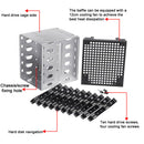 1pc Hard Drive Caddy Cage Rack 5.25'' to 5x 3.5'' SATA HDD Tray Converter New