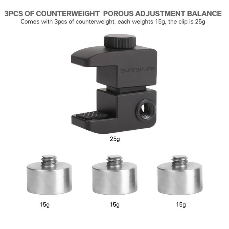 Metal Counterweight Clamp for DJI OSMO Mobile 2/1 Gimbal Stabilizer Accessory