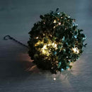 Solar LED Hanging Light Patio Garden Grass Ball Lantern for Festival Holiday