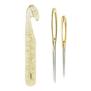 20mm Huge Crochet Hook Set with 2pcs Large-eye Blunt Needles for DIY Sewing