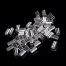 50pcs 1.5mm Cable Crimps Aluminum Sleeves Cable Wire Rope Clip Fitting UU