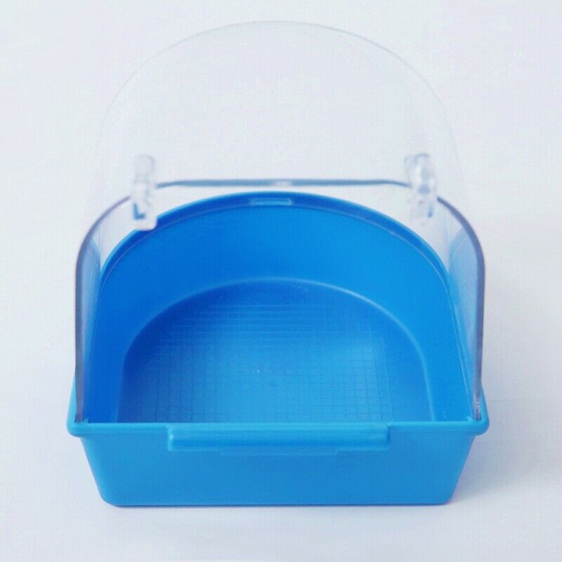 1Pc Plastic Bird Water Bath Box Bathtub Parrot For Parakeet Lovebird Finch  Y4W8