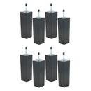 8pcs 5.9inch High Bed Risers Lifts Furniture Table Square Feets Plinth