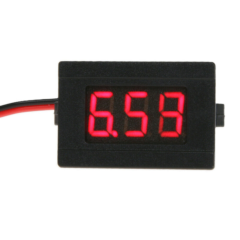 0.36inch LED Digital Voltmeter DC 4.5-30V Two Line Volt Meter(Red)