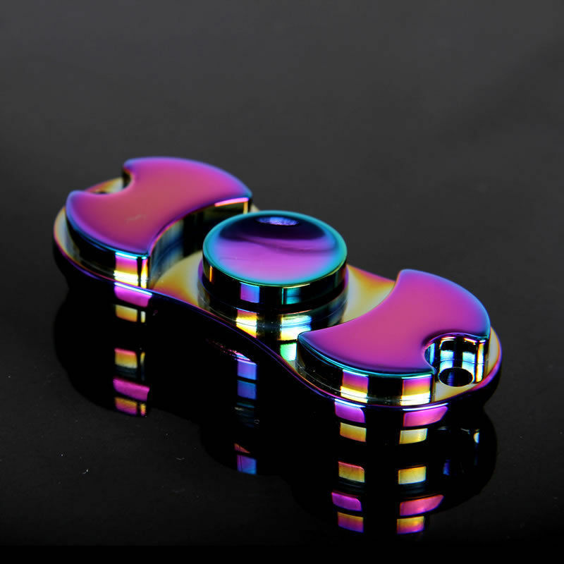 Rainbow Tri Fidget Hand Spinner Finger Ceramic Bearing Desk GyroToy for EDC New