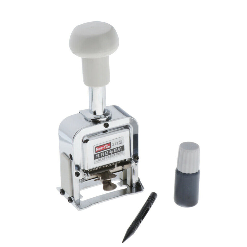 Automatic Number Stamp (11 Digits), Self Inking Number Stamps Kit, Portable