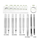 11pcs DIY Leather Tools Set Snap Rivet Fastener Buttons Install Tool Kit