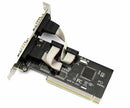PCI to 2 Ports COM 9 Pin Serial Series RS232 Card Adapter Win 7 VISTAã€ lj