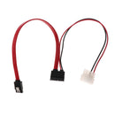 7+6pin SATA Data Power Combo Cable Connector Splitter 1 to 2 Lead