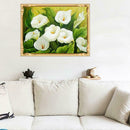 40x30cm DIY 5D Diamond Painting White Lily Cross Stitch Needlework Craft