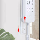 Self-Adhesive Power Strip Holder Fixator-Wall-Mounted Socket Cable FixerA.kz