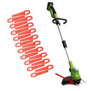 100Pcs Red Plastic Blades Kit Fit For Grass Trimmer Strimmer Lawnmower Par YAE