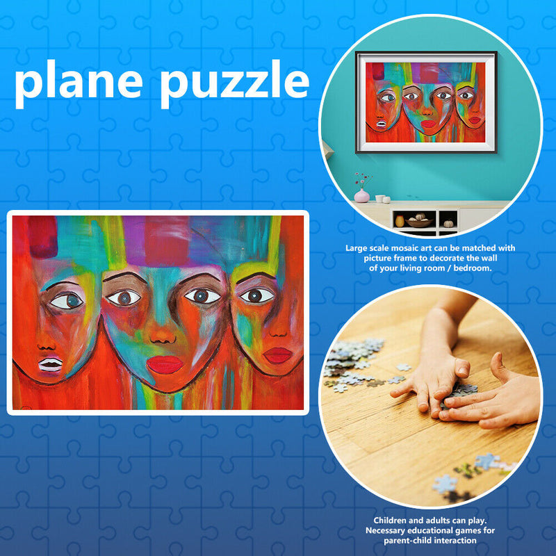 1000 Pieces Adults Kids Paper Jigsaw Puzzles Colorful Human Assembling Toys