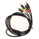 1.8m 3.5mm Jack AV Audio Video Cable RCA Adapter Wire Cord for Xbox 360 E