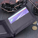 Fashion Men Card Holder Purses PU Leather Wallet Bifold Clutch Soild Bags