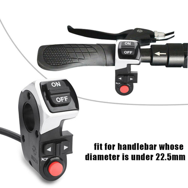 3 In 1 Control Switch DIY Rainproof Rear Lamp Turn Signal Light Electric Bicycle