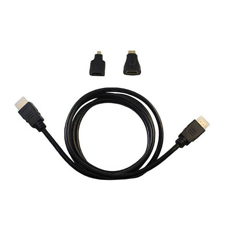 3 in 1 HD High Speed HDMI to HDMI Cable+Micro HDMI Adaptor+ Mini HDMI adapte â„–[