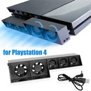 Smart Turbo Temperature Control USB Cooling Cooler 5-Fan for Playstation 4
