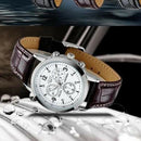 Nary Watch Leather Men Watch Mens Sport Watch Japanese Quartz Movement 30M