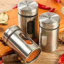 Kitchen Seasoning Spice Jar Salt Pepper Stainless-Steel Container Storage C J0H6