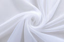 550*80cm White Solid Voile Tab Top Curtain Swag Pelmet Sheer Valance Blinds