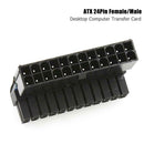 90 Degree Desktop Motherboard ATX 24Pin Female to 24Pin Male Power Adapter A