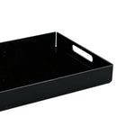 Food Service Tray Breafast Drinks Cake Trays Acrylic Makeup Organizer Black