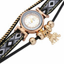 Duoya Luxury Top Brand Fashion Women Watches Elephant Quartz Ladies Crystal