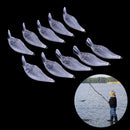 10x Square Bill Unpainted Crank bait Fishing Lure Body 7.5cm10.2g Blank Lures  Z