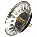 Sink Plug Stainless Steel Basket Strainer Waste Drain Home_Kitchen Stopper T9L4