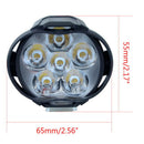 1 Pair 6 LED Spotlight Spot Light Motorcycle Headlight Super Bright Fog SEAU