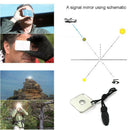 1x Practical Outdoor Survival Reflective Signal Mirror w/ Whistle Emergenc MZS