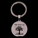 Engraved Happy Teachers Day  Keychain Keyrings Best Gift for Teacher Jewelry,a