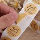 Kraft Paper Thank You for Supporting My Small Business Stickers label Stic`US