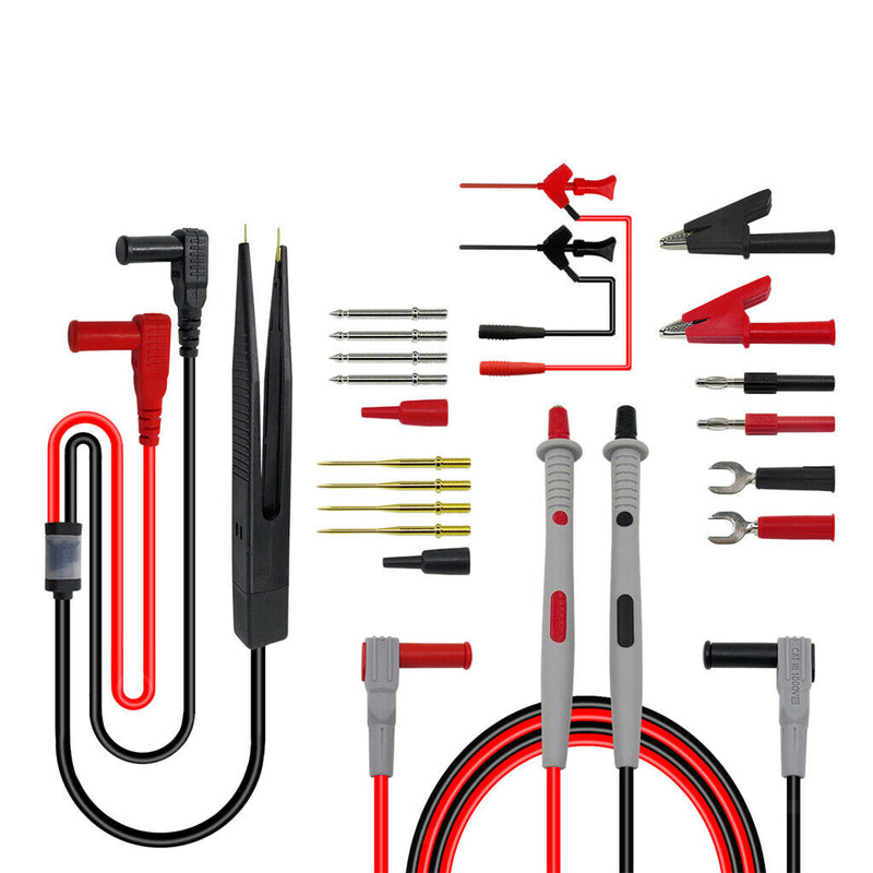 Electronic Test Leads Kit, Digital Multimeter Leads with Alligator Clips,