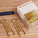 Multifunction 12 Pieces Creative Metal Binder Clips Creative shape Paper Cl