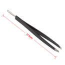 Professional Stainless Steel Eyebrow Slanted Tweezers + Blackhead Rmover 2 In 1